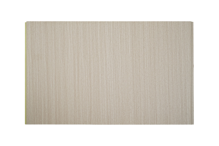 Panel decorativo WPC laminado en caliente PUR de junta plana de 400*8 mm