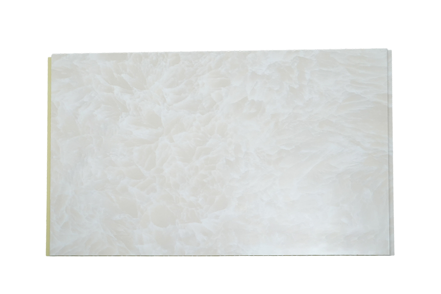 Panel de pared hueco WPC de instalación rápida con hebilla de textura de mármol con junta en V de 400 * 9 mm